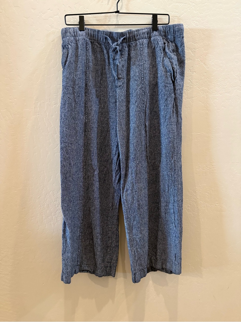 GAP Men's Blue Textured Drawstring Joggers